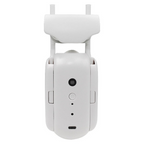 White drone with antennas on a white background