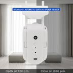 WiFi automatic curtain opener closer with curtains in the background