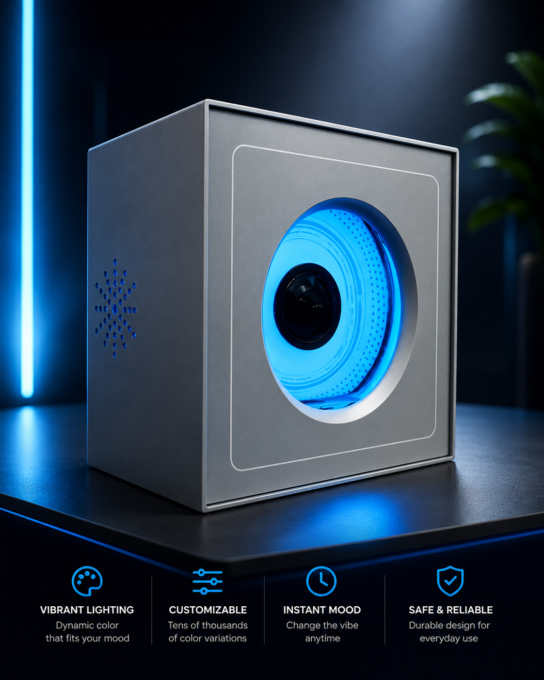 Magnetic Fluid Rhythm Light Speaker