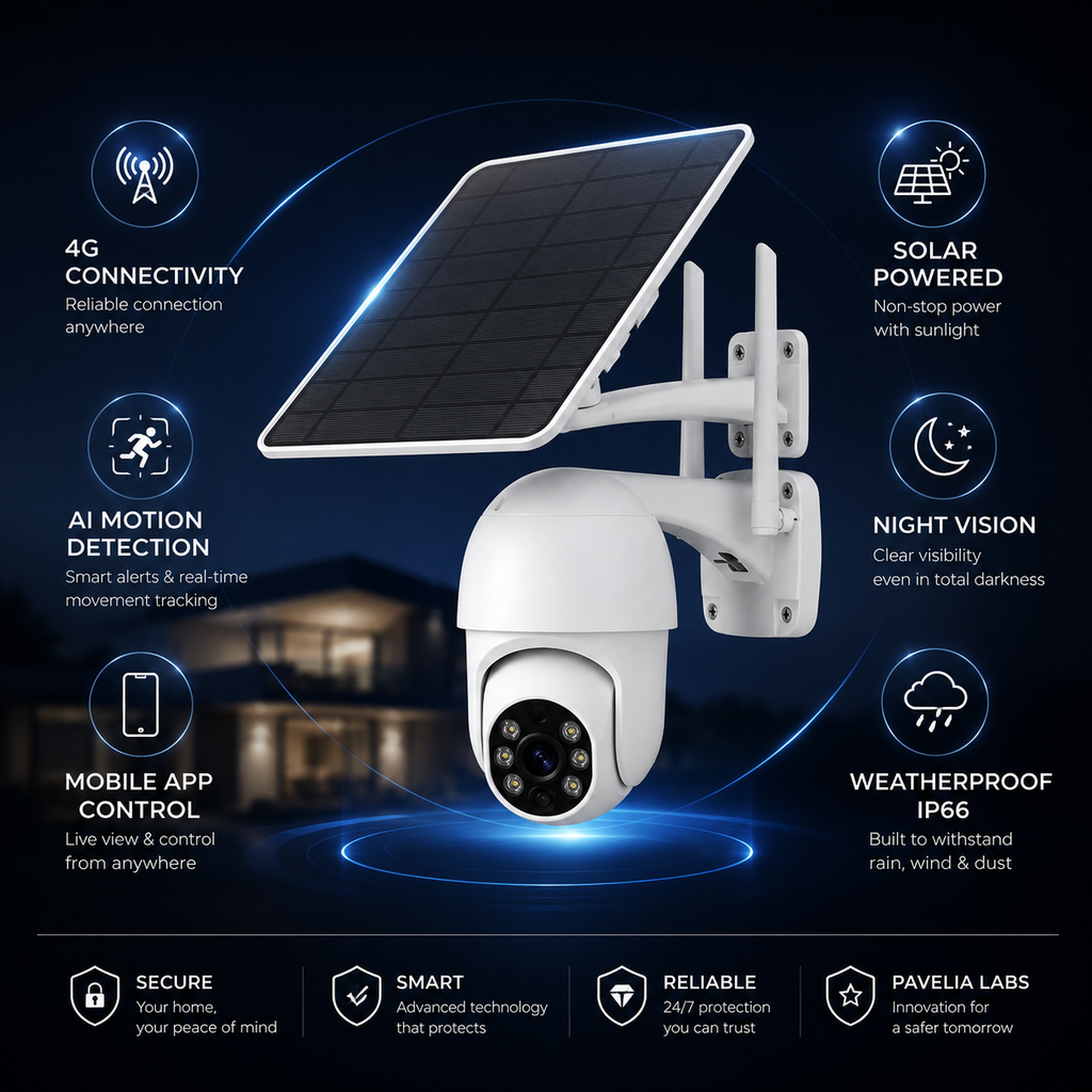 Graffiti Solar Surveillance Camera