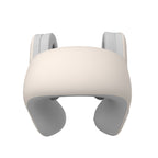 White and gray headrest on a white background